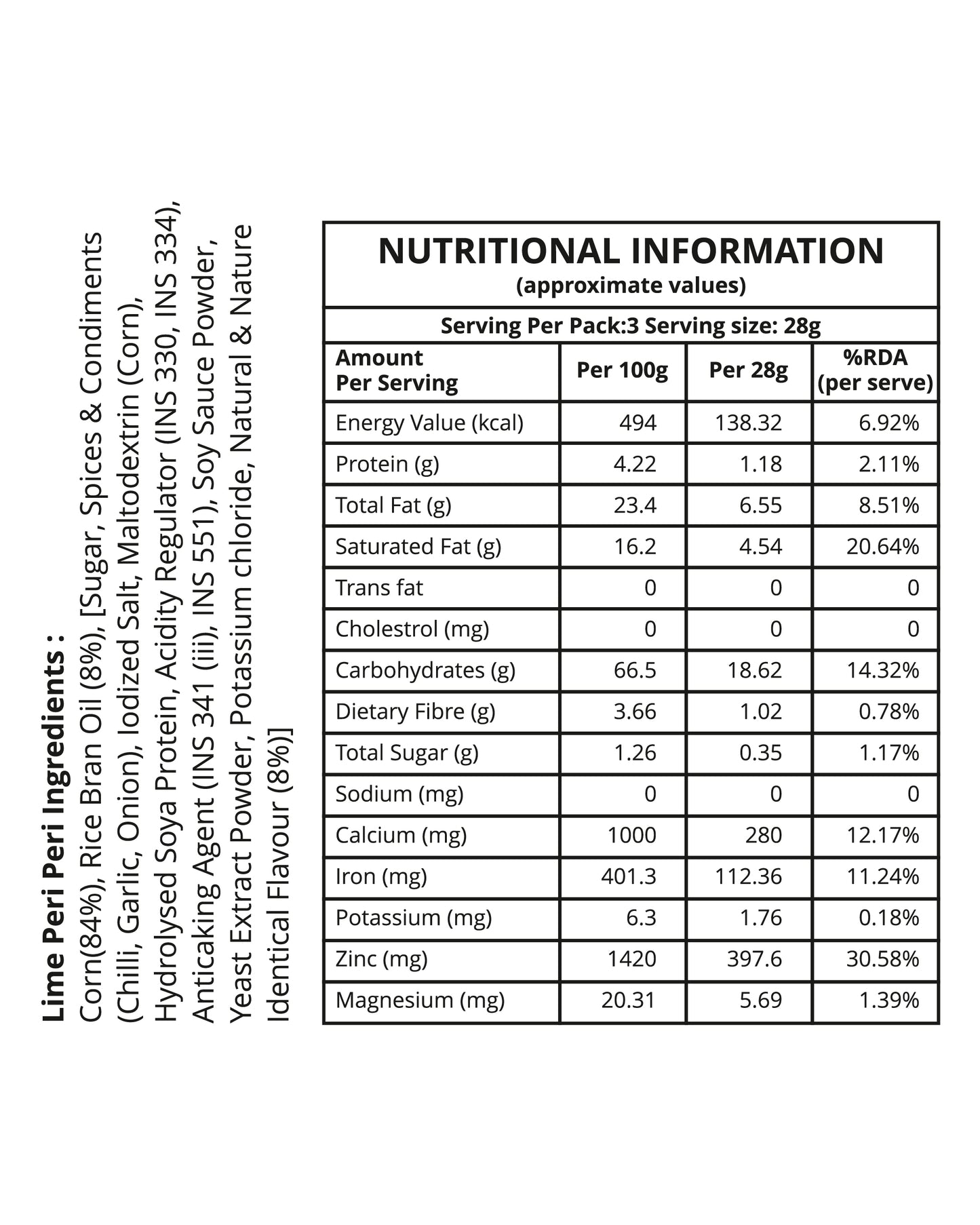 Peri Peri Corn Crisps